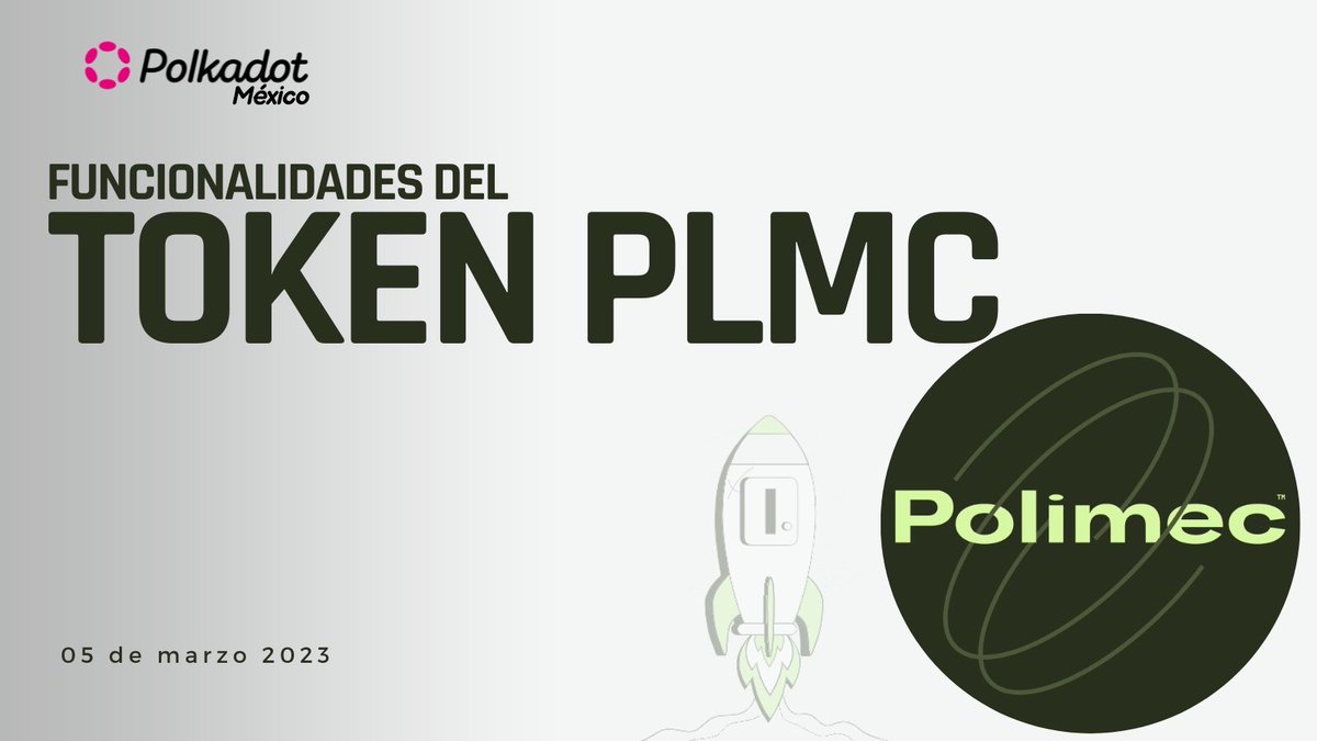 w3nerick's tweet image. 🧵14/14
🤓Quieres aprender más a profundidad de las utilidades del token PLMC te dejo un video explicativo de @PolkadotMexico_ 👨🏻‍💻

🌐La comunidad tiene el control del mecanismo de financiación descentralizado dentro de #PolimecProtocol 🔥🚀 

▶️ youtu.be/2O_H59SRR-0