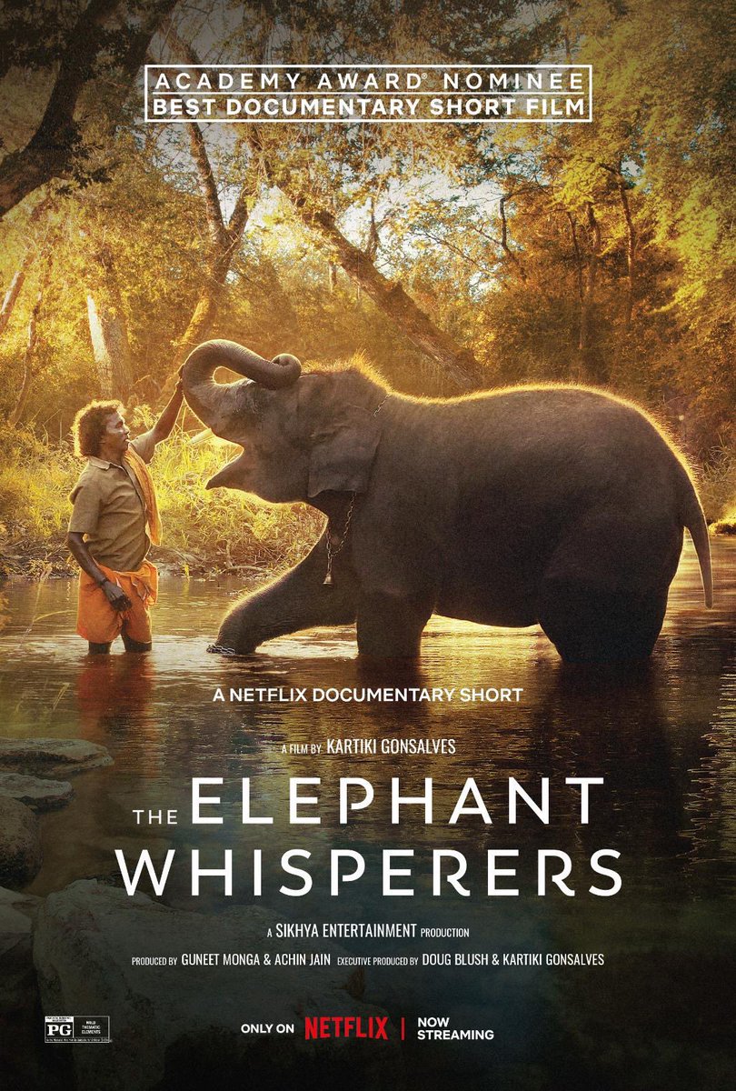 Congratulations #India 🇮🇳🎉🥳
#Oscar2023 for Best Documentary short goes to #TheElephantWhisperers. Proud moment @guneetm #KartikiGonsalves ✨