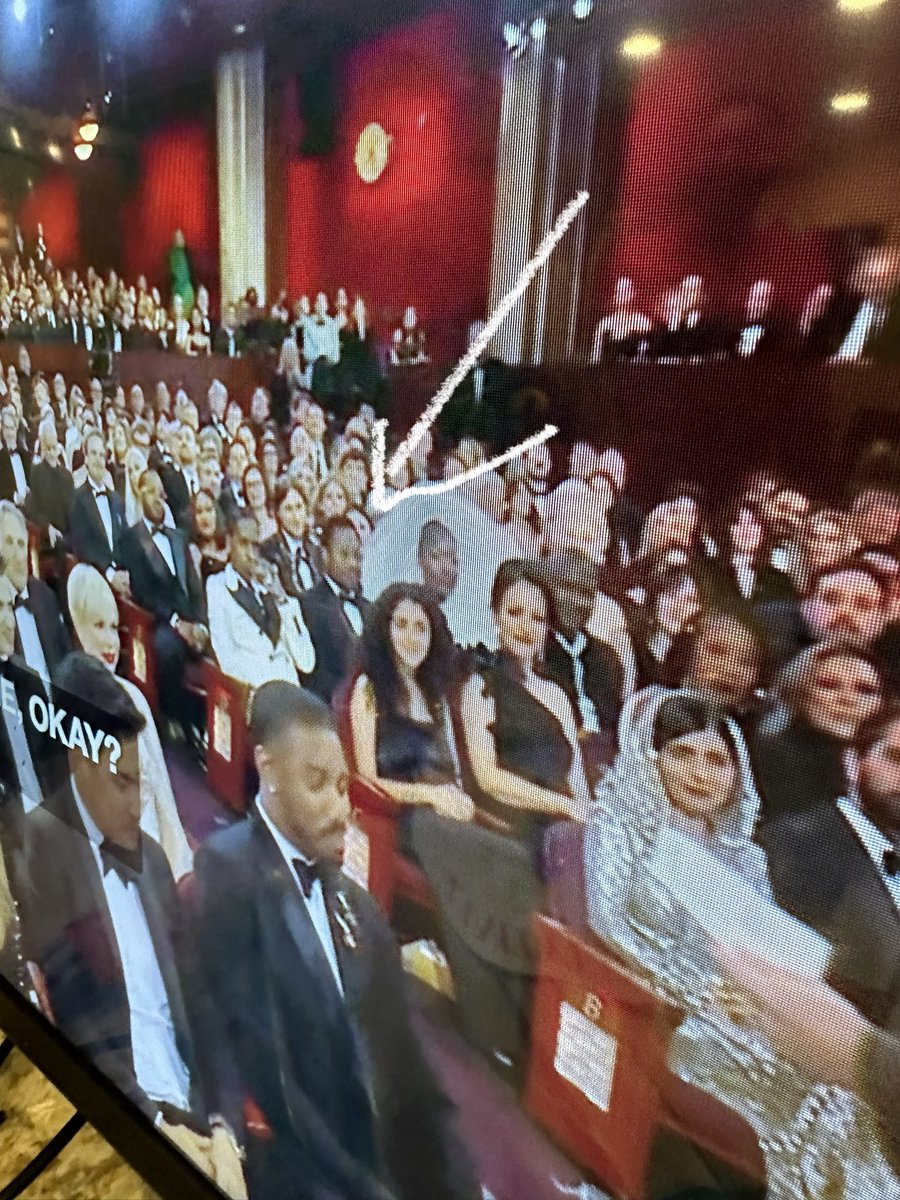 CMLion's tweet photo. This poor woman. I would be smacking that dress down. #rude #Oscars https://t.co/VS1QQAHJel