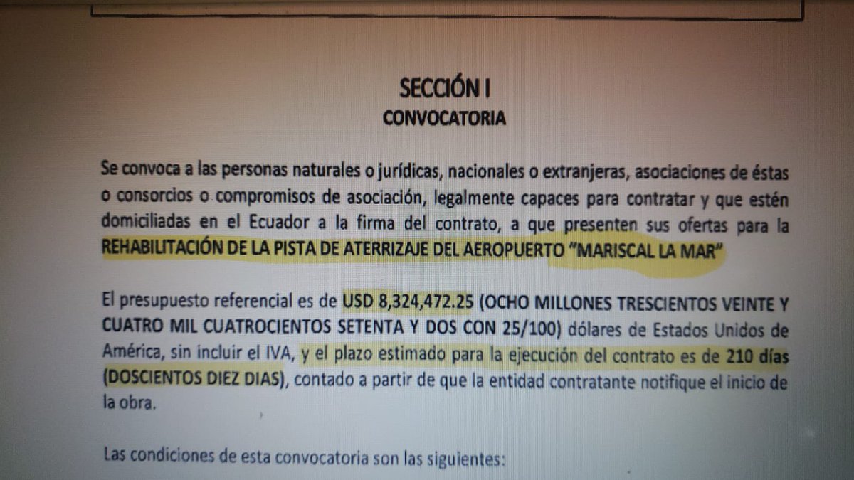 #Aeropuerto 🔴 A L E R T A

Estoy analizando el proceso de última hora para la pista del aeropuerto 

🚨Cerrarían el aeropuerto 210 días, una locura sin nombre, si, 7 meses incomunicados por aire más lo que ya tenemos por tierra 

¿Pensarían en él sector turístico y económico?