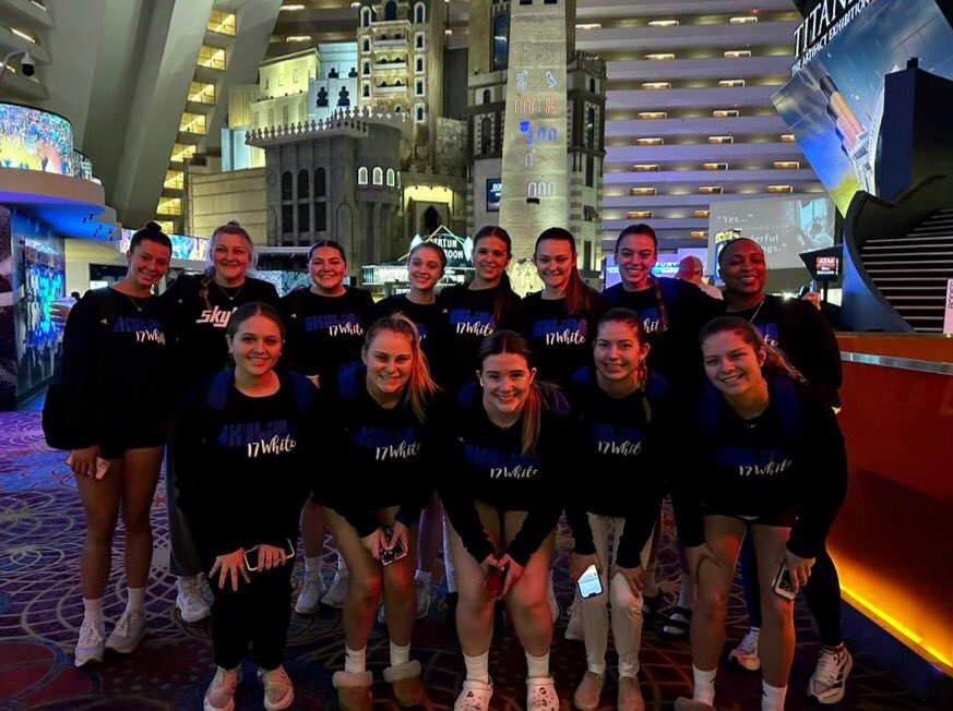 Mia and Skyline 17 White are playing for gold in Liberty division at Red Rock Rave-Las Vegas Qualifier tomorrow. Good luck girls!!! <a href="/miaperrin2024/">Mia Perrin</a> <a href="/Skylinejrs/">Skyline</a> @leopardvb <a href="/VBallrecruiter/">Kara Hill</a> #redrockrave #usav <a href="/PrepDigTX/">Prep Dig Texas</a>