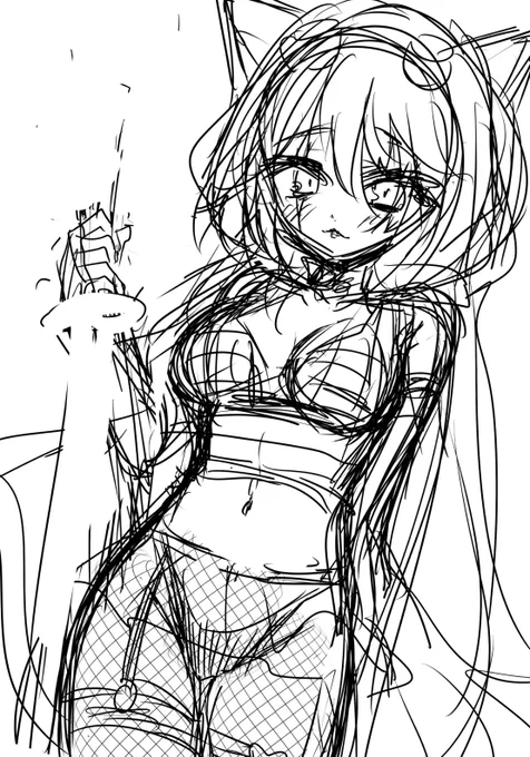 描き直すか〜?と思ったけど結構いいかも 