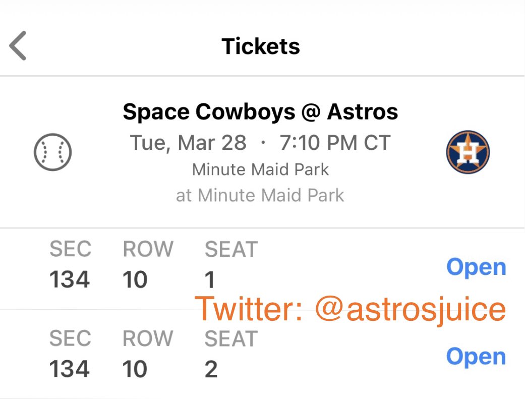 astrosbatgirl's tweet image. Last chance to win 2 FREE tickets to the Astros vs Space Cowboys exhibition game 🔥🔥🔥🔥🔥

🏟️ Let’s get your 2023 season started early 🍻

RT, follow, &amp;amp; tag who you’d bring. Raffle pull Thursday 😎

#Ready2Reign #ReadyToRide #Astros #AstrosTwitter ⚾️