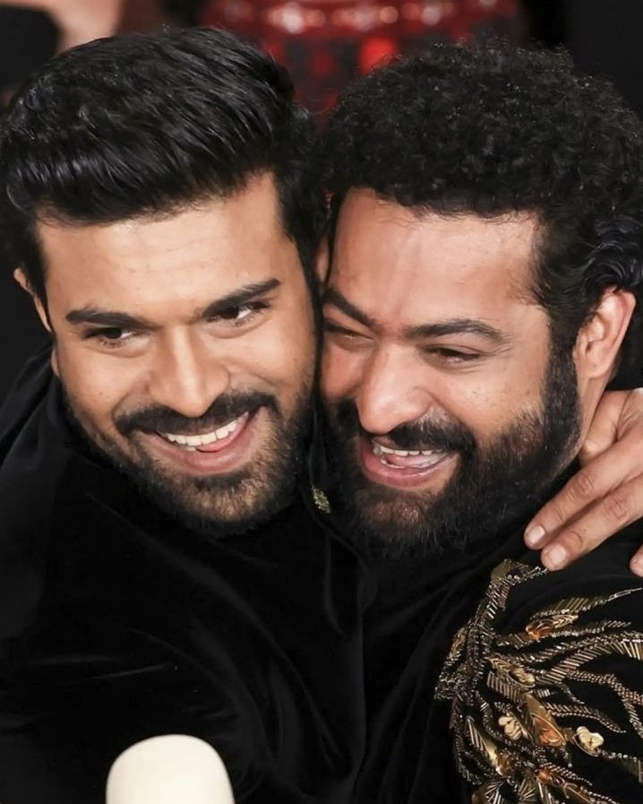 Fukkard's tweet photo. #Ram &amp; #Bheem ❤️

#Oscars2023 #RRRMovie https://t.co/zZluvBq8Po