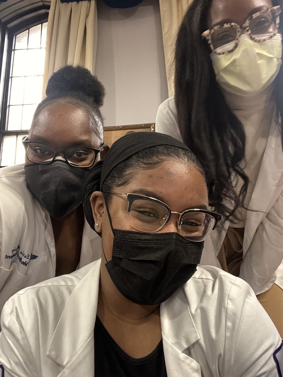 Pictured: Three proud Downstate medical students volunteering at a Health and Wellness Fair in our community 🤎

Our differing schedules have recently kept us apart, but I’m so glad I was able to see and participate with my girls today!