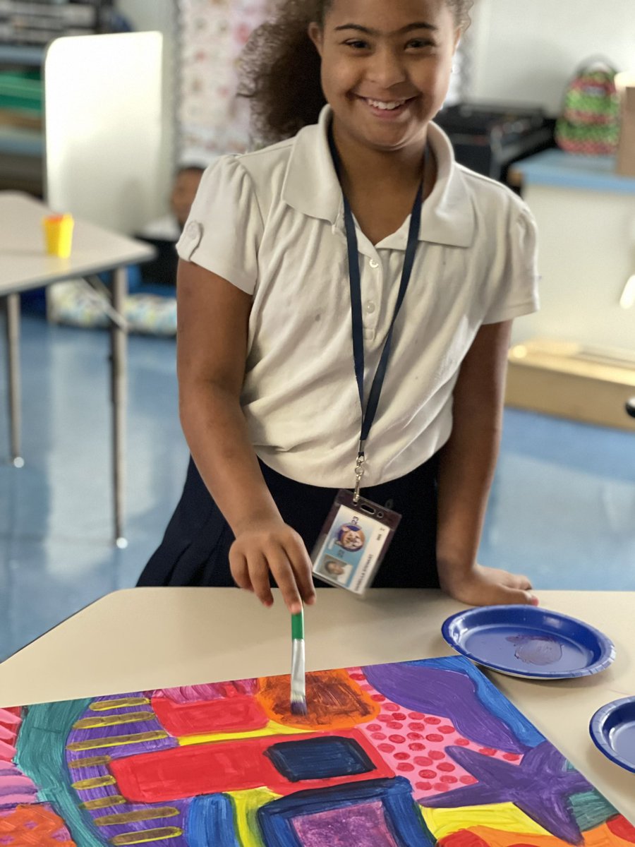 _MsValliere's tweet photo. collaborative class painting for the Early Voices Collaborative Exhibition. Stop by the @acch during Spring Break to see our artwork on display in the community gallery! https://t.co/zgxXoC9Qdd