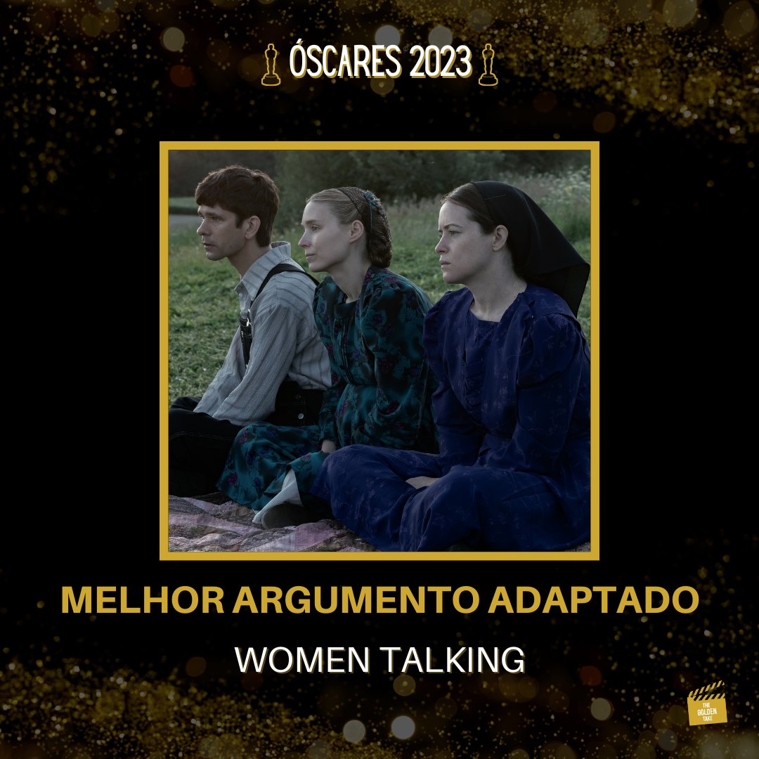 E agora, falta saber qual é o vencedor do Melhor Argumento Adaptado! O Óscar vai para Women Talking! 😍 #Óscares2023