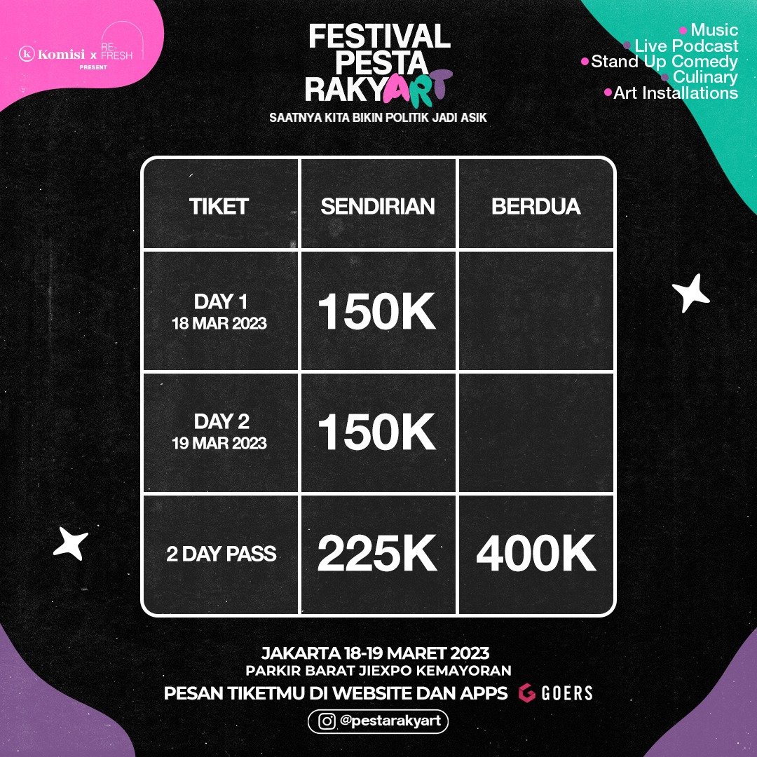 sugusCandy_'s tweet image. WTS tiket festival pesta rakyat...
Day 1 dan day 2.. underprice web ya gesyaa.. tiket langsung dikirim ke email kalian masing²... Gass sebelum keabisan.. 2daypass jg ready 🤪
#WTS #konsertmingguini #thechangcuters #dmasiv