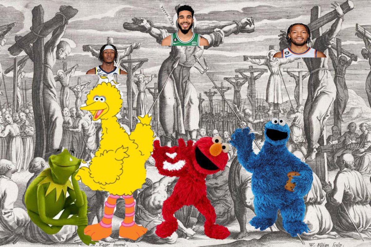 SesameHoops's tweet photo. Dying a noble death is all a knight wants when they sign up for the Calvary. Cream city fought hard but not hard enough. Sesame Street turned these crusaders into martyrs. Very noble of these players to die for what they believe. Ballers move onto the 2nd round of playoffs!! https://t.co/29j2aG1Vca