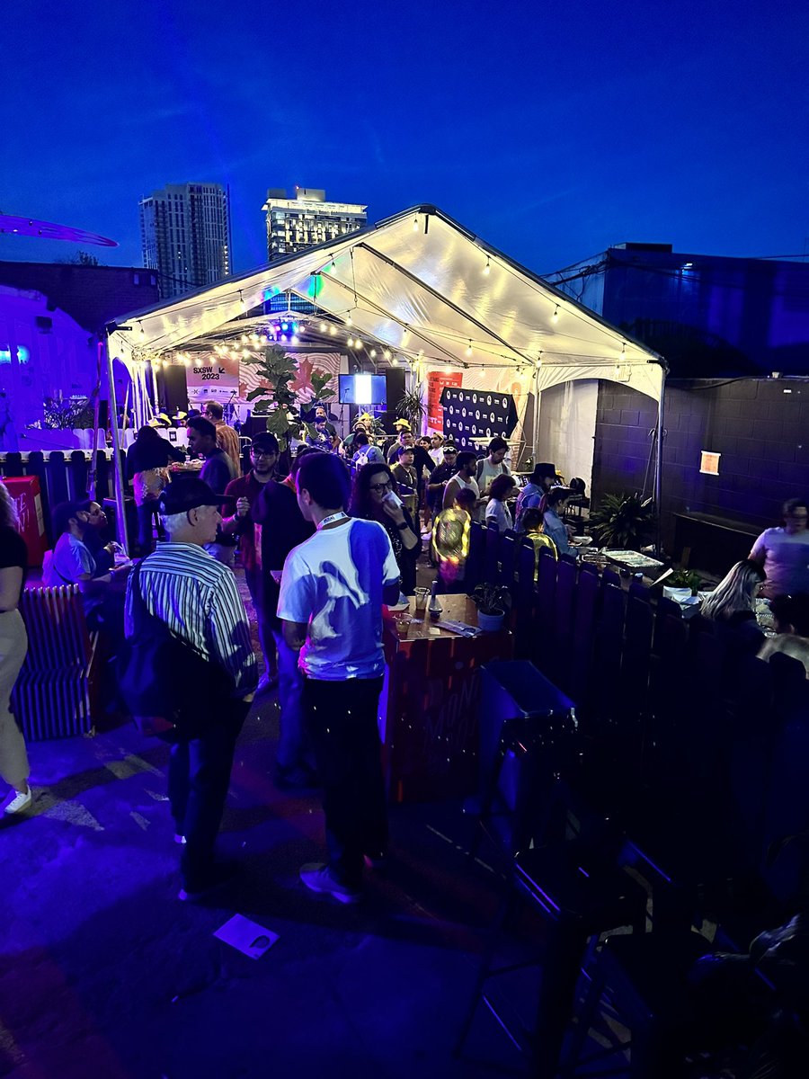 CBockThiessen's tweet photo. Really truly the best book release party at #SXSW2023! Thanks @rohitbhargava and @the_infonaut for bringing us #nonobvious thinking to help us better understand the #futurenormal 📚🎉 https://t.co/fq15Tz1yKs