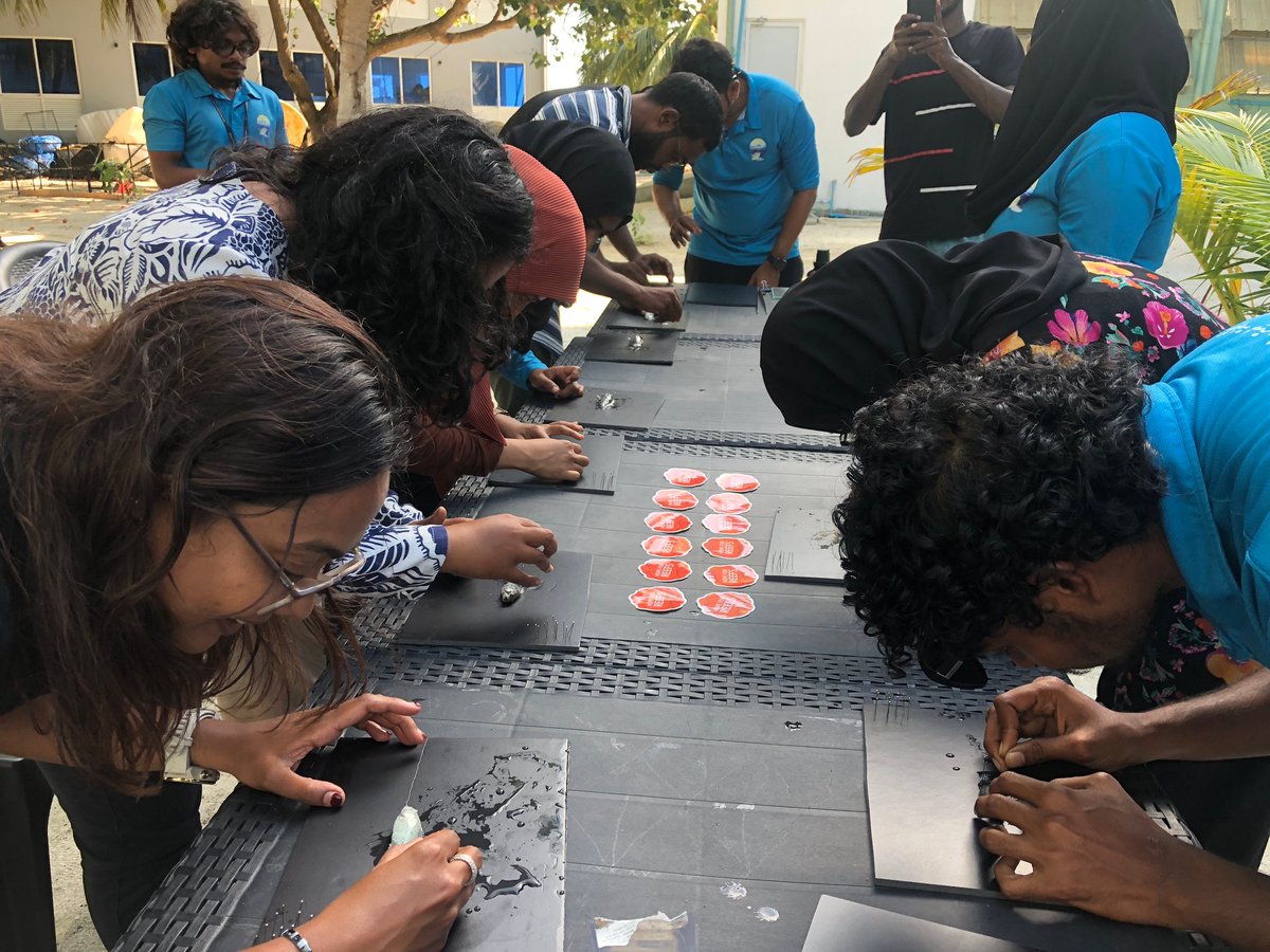 Maldives Marine Research Institute (@mmri_maldives) on Twitter photo 1/3
Had a wonderful workshop with the <a href="/calacademy/">California Academy of Sciences</a> team today on Natural History Collection Processes and Taxonomy. Participants were introduced to preparation and curation of marine specimens. The workshop was kicked off with a great talk by <a href="/CoralReefFish/">Luiz Rocha, PhD</a>. 1/3
Had a wonderful workshop with the <a href="/calacademy/">California Academy of Sciences</a> team today on Natural History Collection Processes and Taxonomy. Participants were introduced to preparation and curation of marine specimens. The workshop was kicked off with a great talk by <a href="/CoralReefFish/">Luiz Rocha, PhD</a>.