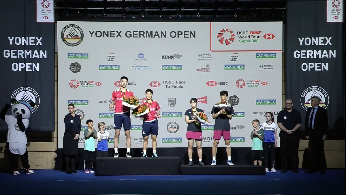 Mixed Doubles #GermanOpen2023

🥇Feng Yanzhe/Huang Dongping (CHN)
🥈Kim Won Ho/Jeong Na Eun (KOR)

Congratulations to both pairs!