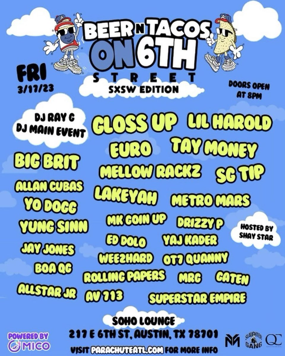 DJKIMBLEE's tweet image. SXSW roll call 👀

i’m spinning for myself and for a couple artists on these. see y’all next weekend 🫣