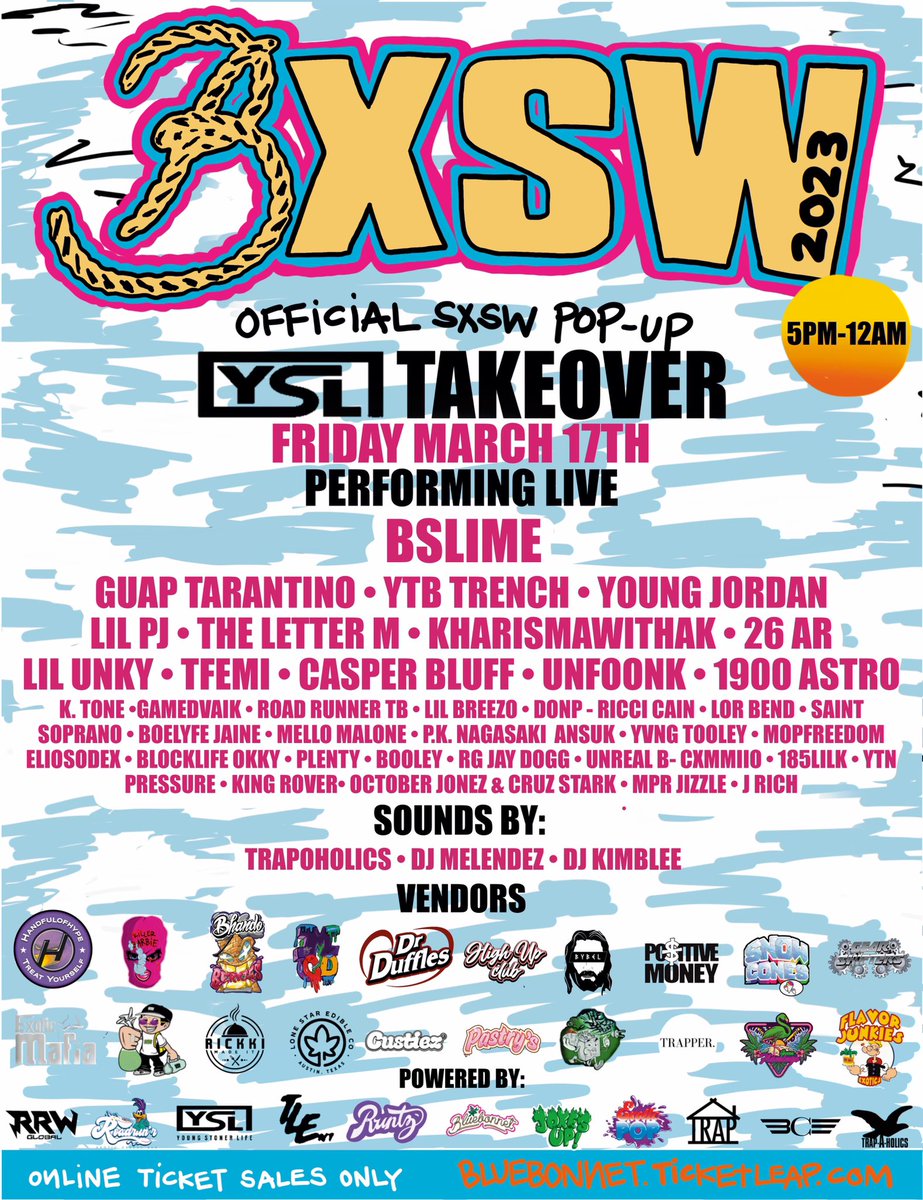 DJKIMBLEE's tweet image. SXSW roll call 👀

i’m spinning for myself and for a couple artists on these. see y’all next weekend 🫣