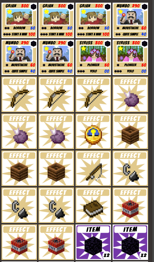 ChrisPlaysOn's tweet photo. @GTWScar The Hermitcraft TCG Deck you should be playing w/ included record to back up the claim on how good it is. https://t.co/QE6VJSNT6m