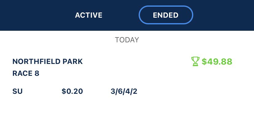 Upd8fromRinz's tweet photo. #NorthfieldPark how about that— straight up .20cent -#Superfecta  I didn’t guess I do know the game. https://t.co/T4Q4tZPkLL
