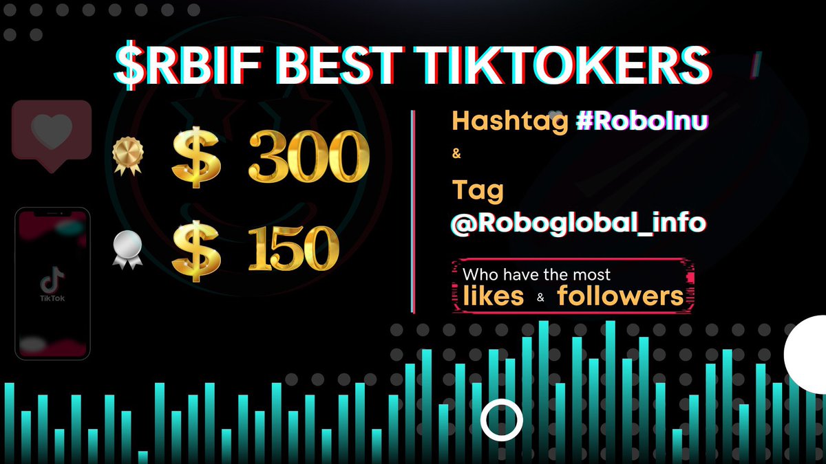 RGI_info's tweet photo. Whether it’s bull or bear market, our focus is still to reward and grow together with our community #RoboWarrior. Giving incentives to the community is what drives us to success. Don’t forget about best #Tiktoker #RoboInu $RBIF #Web3Community #buidl 🤩🔥🤩 @tiktokcreators https://t.co/yR4t1UGzMd