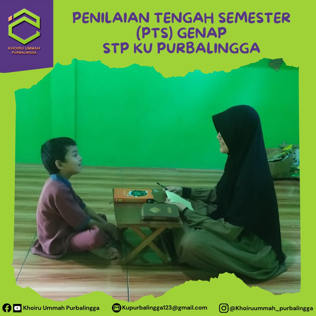 KUpurbalingga's tweet photo. Alhamdulillah telah terlaksana Penilaian Tengah Semester (PTS) Genap.
.
#Khoiruummah #purbalingga #khoiruummahpurbalingga #tahfidz #penghafalalquran #pemimpinmasadepan https://t.co/FkMX5husmG
