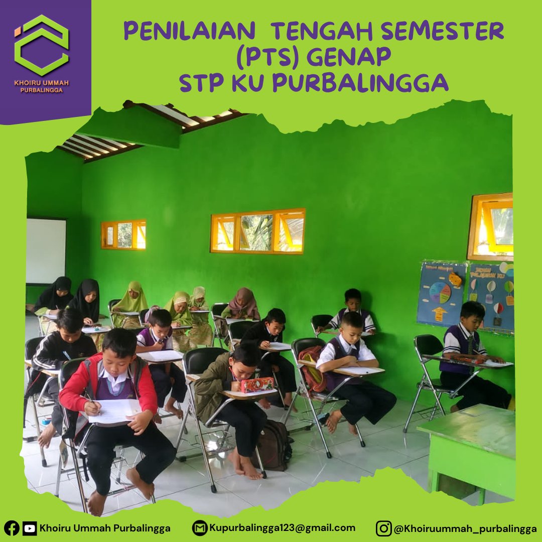 KUpurbalingga's tweet photo. Alhamdulillah telah terlaksana Penilaian Tengah Semester (PTS) Genap.
.
#Khoiruummah #purbalingga #khoiruummahpurbalingga #tahfidz #penghafalalquran #pemimpinmasadepan https://t.co/FkMX5husmG