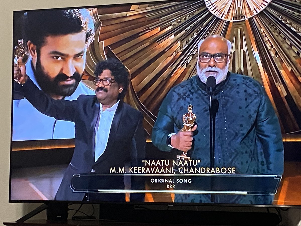 shineabi2014's tweet photo. #RRRatOSCARS  Made India proud https://t.co/0L0AQlZSzy