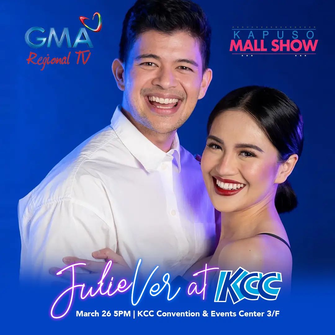 HeartyMn's tweet photo. May taga Gensan ba na JulieVerse? 

Save the date, JulieVerse!
March 26, 5PM at KCC Convention &amp; Events Center nandyan sina Julie Anne San Jose at Rayver Cruz.

#JulieVerAtKCC #JulieVer
@MyJaps @RAYVERCRUZ20 https://t.co/YC1oe4L1uA
