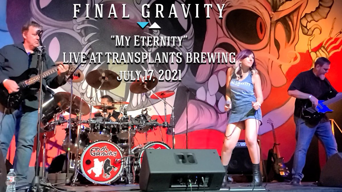 FinalGravity's tweet photo. Hey all!  We keep releasing songs from our July, 2021 performance at Transplants Brewing!

This is "My Eternity" from our "Surviving Humanity" album; watch for a rare bass lead from Charles!

The video will go live on Monday, March 13th at 1:00 pm PST.

https://t.co/E8IWnmKyeg https://t.co/wY21Qt8aAt