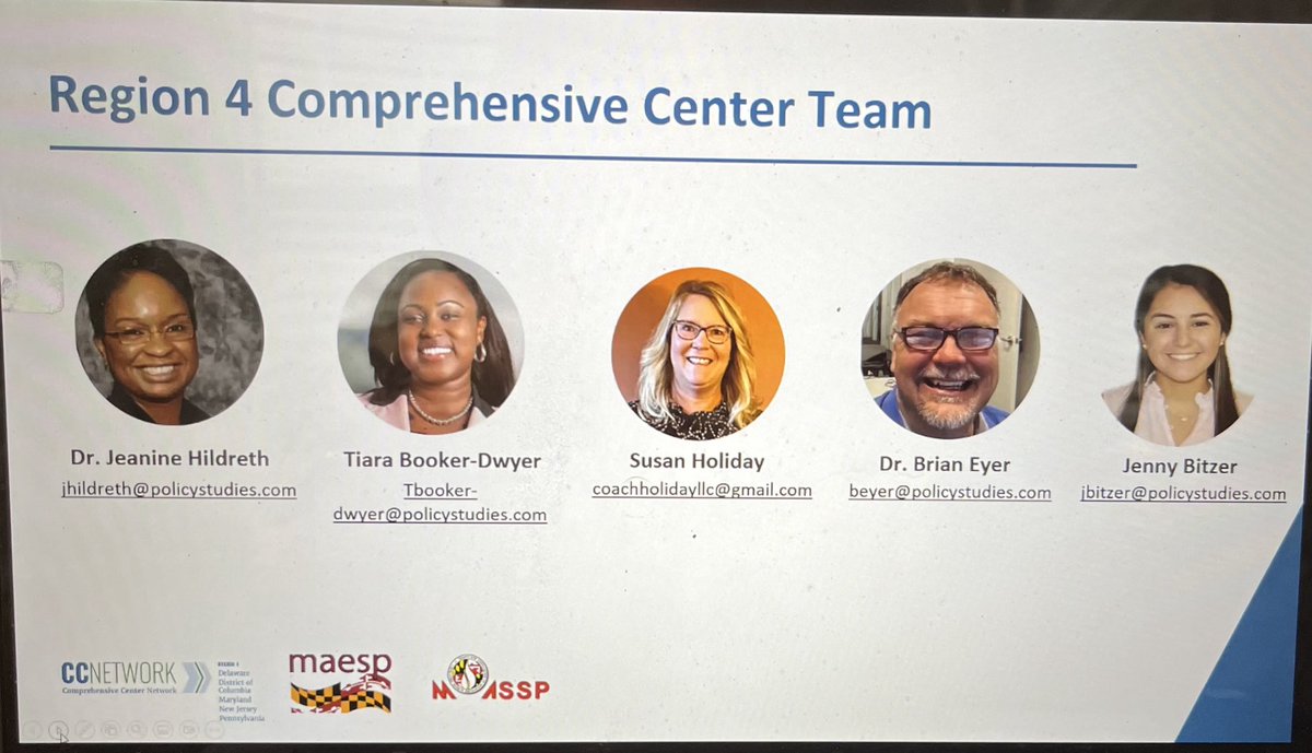 This great team leads the Next Level Maryland Leadership Academy for aspiring APs and Principals ⁦<a href="/Region4CC/">Region4CC</a>⁩