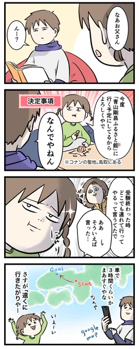 カワイイ娘の願い、めっちゃ叶ってしまう 
「青山剛昌ふるさと館に行く」①

#コミックエッセイ
#漫画が読めるハッシュタグ 
