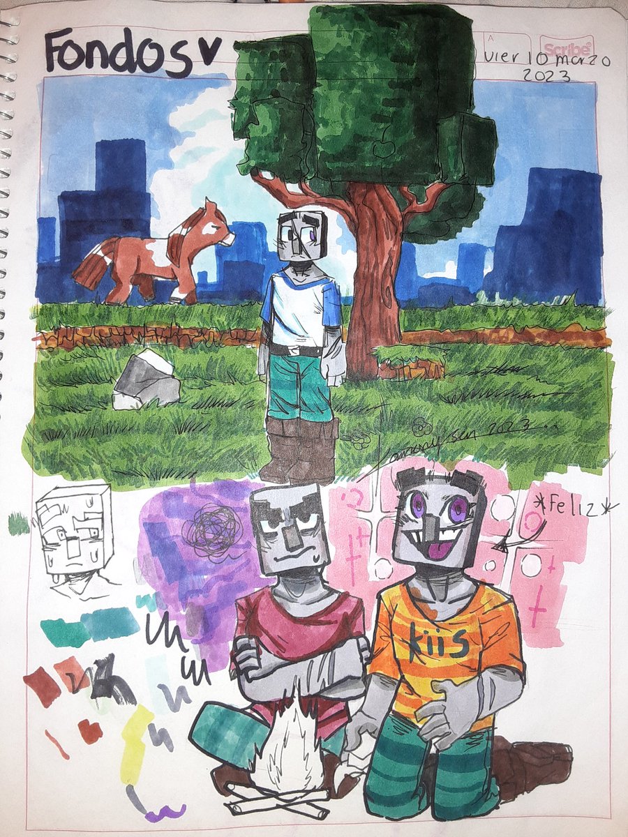SanKarmony's tweet photo. Chales siempre se me olvida subir lo que hago acá se los dejo
Prácticas de fondos :)
#minecraft #minecraftillagers https://t.co/SqiWEEZ6Ek