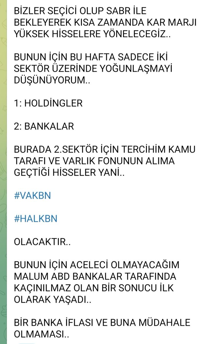 FIRSATLARIN BİTMEDİĞİ TEK GRUP

🔥🔥🔥 CESUR BORSA🔥🔥🔥

#HALKB #ALBRK #VAKBN #GSDHO #GARFA #FLAP #BURCE #GLYHO #INTEM #OZGYO #DOHOL #PENGD #FRIGO #TKFEN #EDIP #GOLTS #DEVA #AVGYO
⚡⚡⚡⚡⚡⚡⚡⚡⚡⚡⚡
t.me/CeSuR_Borsa_TR…