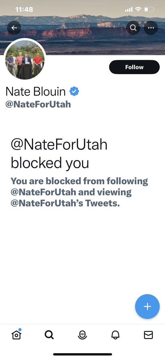 <a href="/NateForUtah/">Nate Blouin</a> If a public official uses their account to carry out their role as an elected official, then their page or account is subject to the First Amendment. That means they cannot engage in most forms of censorship such as blocking… #utpol #utleg #FirstAmendment
