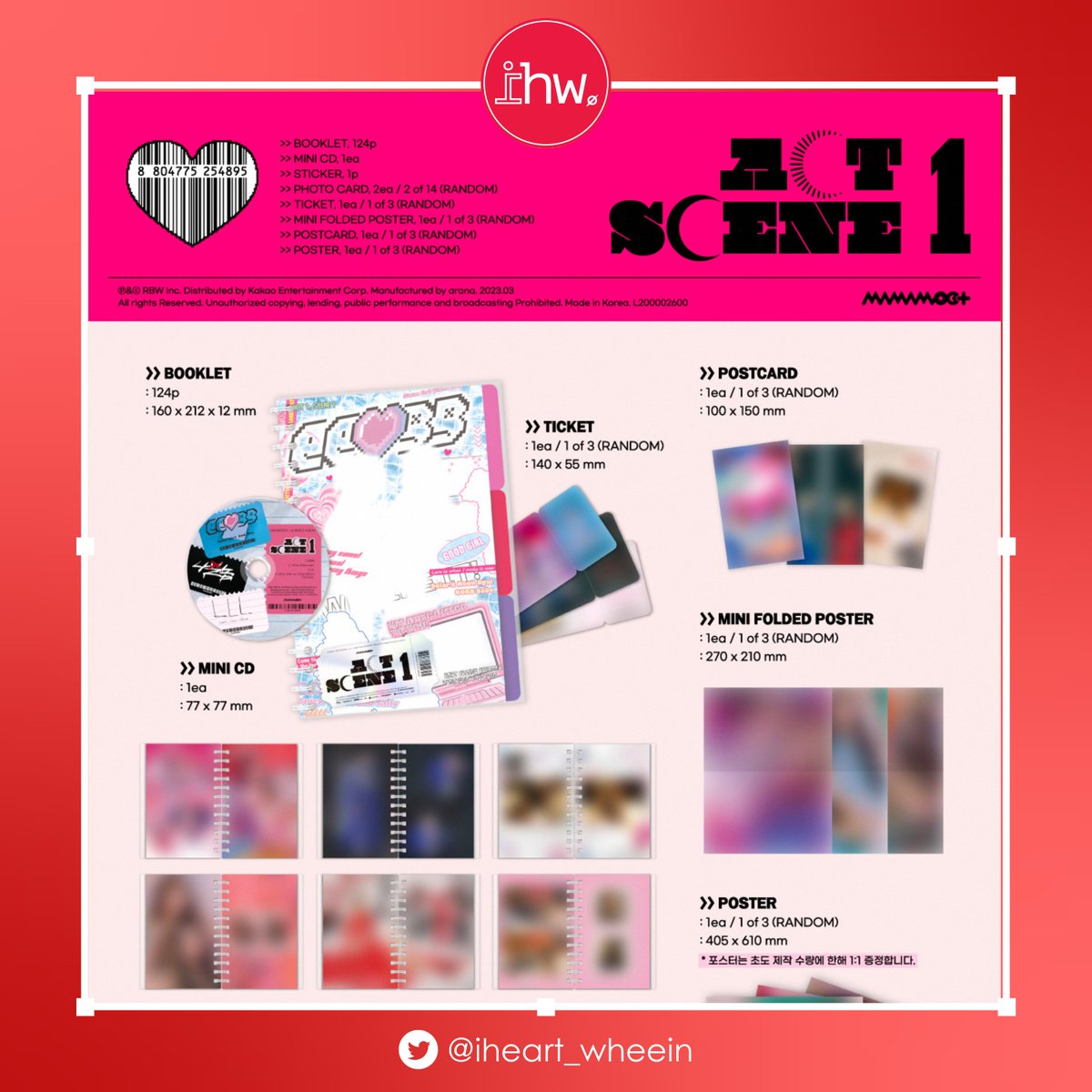 iheart_wheein's tweet photo. ✨ MAMAMOO+: ACT 1, SCENE 1 Giveaway ✨

✅ 1 WINNER (PH MOOMOOS ONLY)
✅ RT TO ENTER
✅ DM MUST BE OPEN
✅ Ends:  March 29. 2023 11:59PM MNL https://t.co/H4yOKXVIgk
