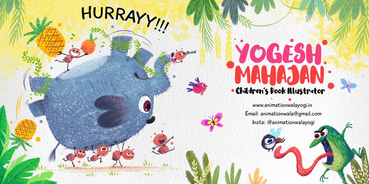 animationwala22's tweet photo. @inkyelbows I am Yogesh, an Children's Book illustrator from India. 
I love to create illustrations for picture books using my signature crayon style 
Feel free to take a look at my latest work on IG:@animationwalayogi
https://t.co/mOx7MA3VOu https://t.co/fuSNGHqJeu