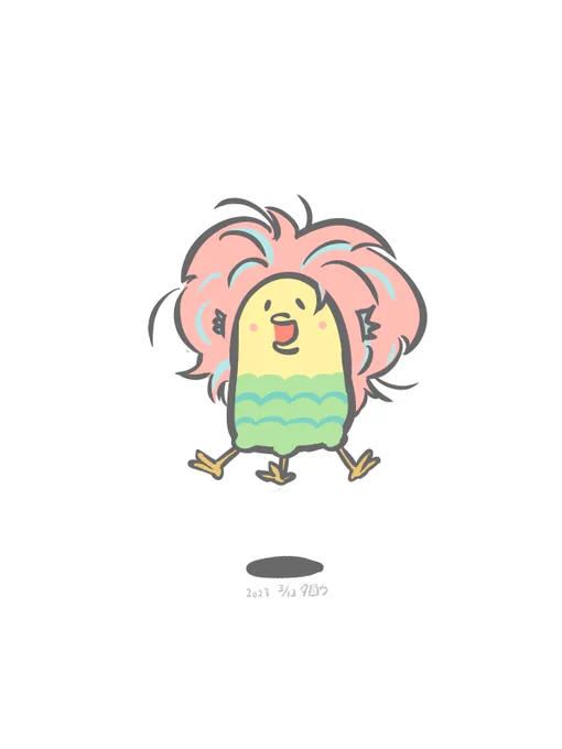 3/13 マスクかいきーん #イラスト #一日一絵