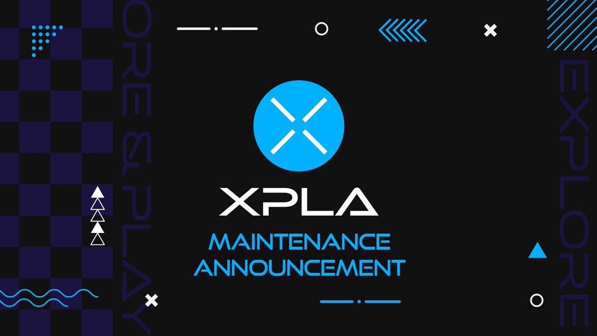 Official_CONX's tweet image. [⚙Node Maintenance]

XPLA will begin its Node Inspection to evolve one step further. Explorer / XPLA&amp;amp;C2X Vault won't be available at the following time:

 ☑Service termination period: 13 March 2023, 4AM - 5 AM(UTC)
*The completed period can vary depending on the circumstances.