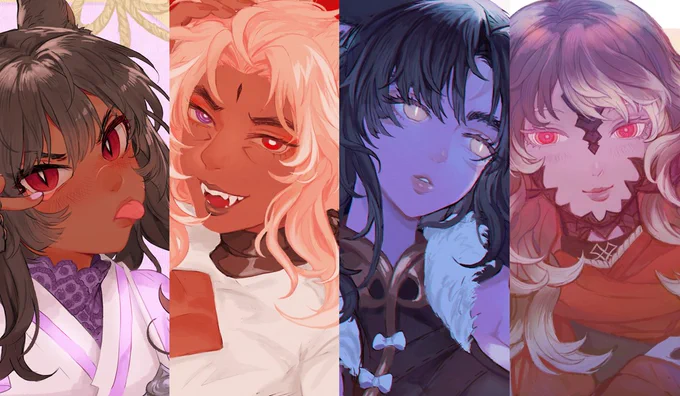I still have one more portrait to go for this batch but 5 is a bit squished in one image 