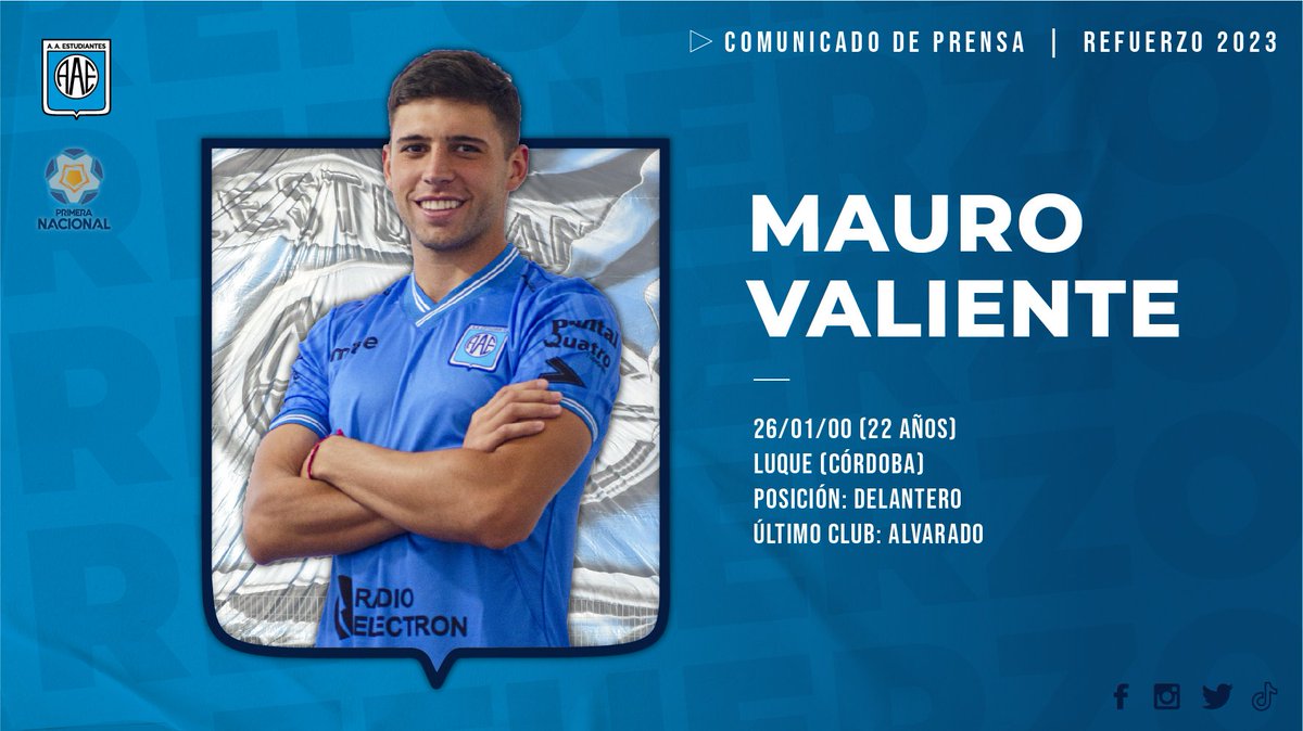 pauloabal's tweet photo. #PrimeraNacional 🇦🇷  5 y 6° Fecha  ⚽️ Goleadores #Sub23 👇

Mauro Valiente ⚽️ 23 años  (#EstudiantesRC) 
Martin Caramuto ⚽️ 22 (#VillaDalmine) 
Pablo Palacio ⚽️ 22 (#Ferro)
Walter Berrondo ⚽️23 (#RacingCba )
Marcos Enrique ⚽️23 (#ABrown)
Federico Torres ⚽️22 (#Rafaela) https://t.co/GzgjwXUvxX