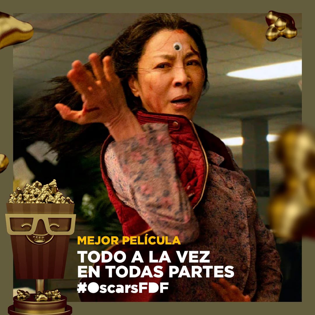 GabyMeza8's tweet photo. ¡TODO EN TODAS PARTES AL MISMO TIEMPO ES LA MEJOR PELÍCULA DE LOS OSCARS 2023! 🏆 LA MAXIMA GANADORA DE LA NOCHE CON 7 ESTATUILLAS 👏 https://t.co/s8Wgasv804