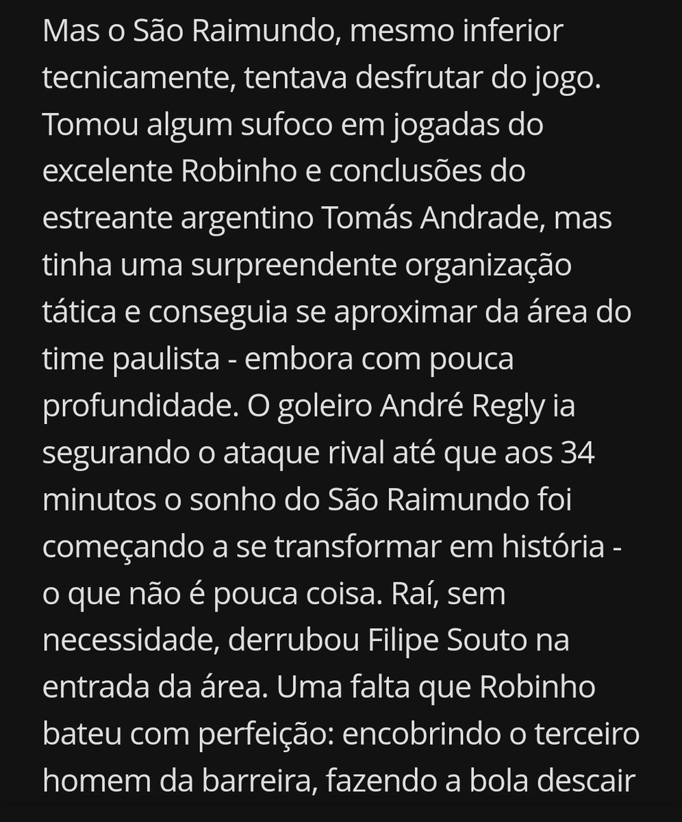 A história foi feita, 2023 só começou para nós. Obrigado pelo reconhecimento do nosso esforço,  <a href="/SaoRaimundoBV/">Saoraimundorr</a> <a href="/GonzaSportv/">Ricardo Gonzalez</a>  <a href="/sportv/">sportv</a> <a href="/CopaBetano/">Copa Betano do Brasil</a>