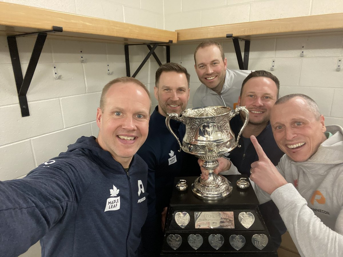 TeamGushue's tweet image. Championship Selfie #Brier2023