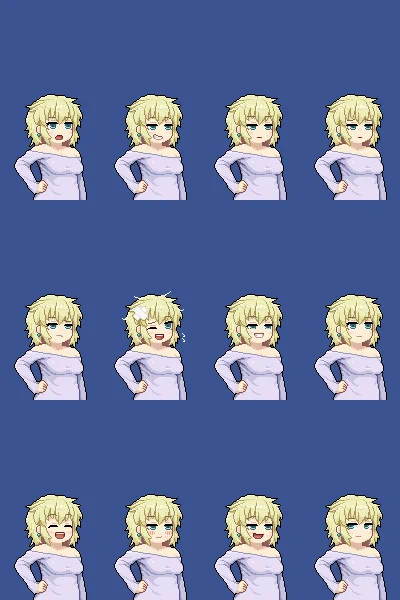 タレットさんキャラチップ。かわいい 