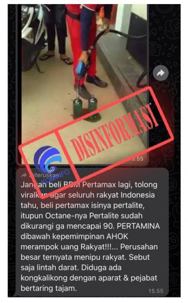 Pertamax Berisi Pertalite? Awas Disinformasi! dlvr.it/SknZhK