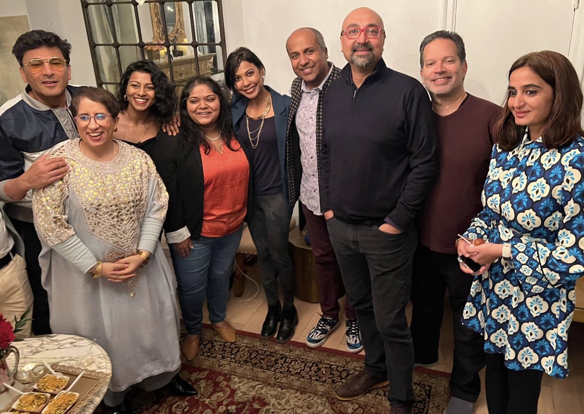 Congrats to <a href="/guneetm/">Guneet Monga Kapoor</a>, producer of ELEPHANT WHISPERERS (<a href="/netflix/">Netflix</a>) on her second #Oscar win! 

Here’s she is (second from left), w/ pal <a href="/TheVikasKhanna/">Vikas Khanna</a> and… <a href="/AditiSangal/">Aditi Sangal</a> <a href="/shefalikulkarni/">Shefali S. Kulkarni</a> <a href="/sameepa/">Sameepa Shetty</a> <a href="/sree/">Sree Sreenivasan (Bsky ·Threads: @sreenet)</a> <a href="/ghoshworld/">Bobby Ghosh</a> <a href="/GiteshPandya/">Gitesh Pandya (TikTok @gitesh.pandya)</a> <a href="/Yoshita_Singh/">Yoshita Singh योषिता सिंह</a>, at Vikas’s lovely Manhattan home.