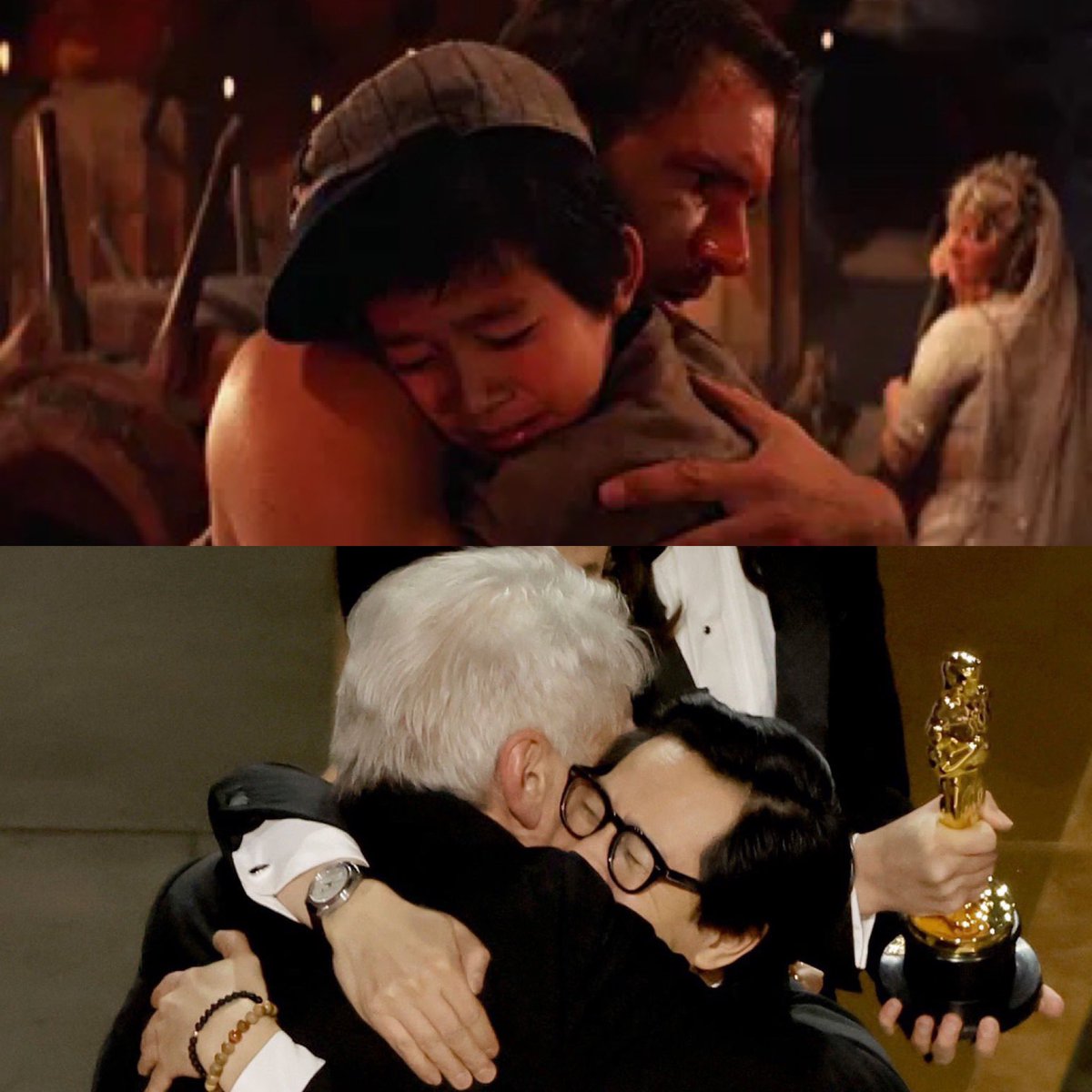 IndyInTheClass's tweet image. “I love you Indy!”

I’m not crying; you’re crying. Ok, well, maybe I am. 

#KeHuyQuan 
#Oscar 
#Oscar2023 
#IndianaJones