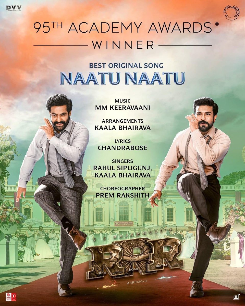 KoppulaBJP's tweet photo. Congratulations to the entire team of #RRRMovie for winning the #Oscar! Your hard work and dedication have truly paid off Keep inspiring us with your incredible storytelling and cinematic brilliance. #RRROscarWin #ProudMoment"
#MMKeeravani #Chandrabose https://t.co/M3VpHkHQwu