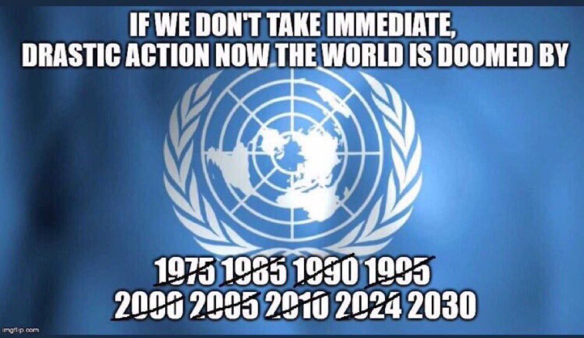 PhydellaLL's tweet photo. @CleanAirMoms How many predictions of doomsday have to be wrong before you stop your #ClimateDoomsday FearMongering https://t.co/VRgFjqpqIx
