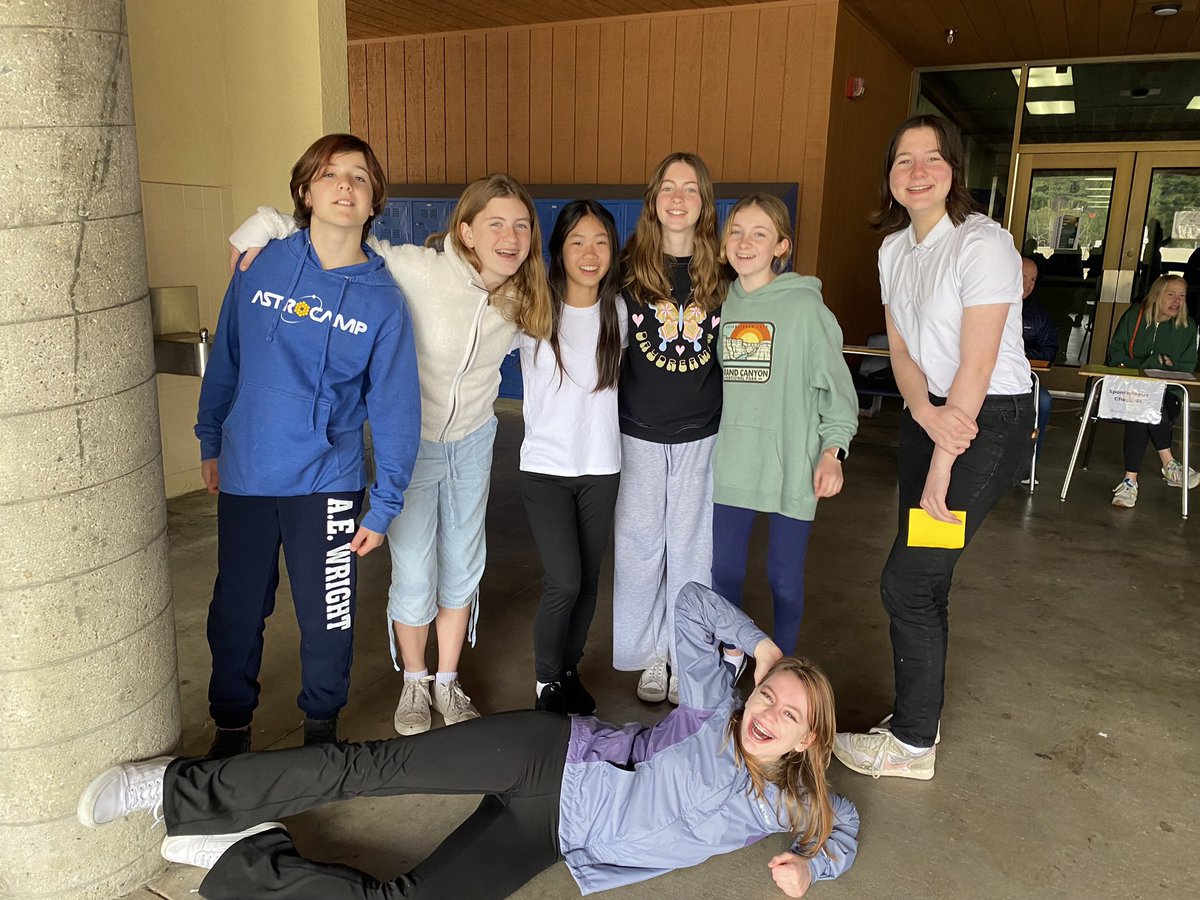 HayleyTepper's tweet photo. So proud of these creative, hard-working, talented 1ST PLACE Odyssey of the Mind regional tournament WINNERS!! On to the state championship next month! @AEWrightMS @LVUSD https://t.co/4Ds2UJvYcl