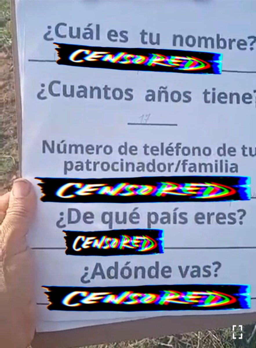 VerigoKennLove's tweet photo. Now I blurred it out it at the end of her vid she shows this one filled out with all the info for all to see.. Wth?? #VOP #AZ #PimaCountyAZ #BorderPatrol https://t.co/KgHZKWdba8