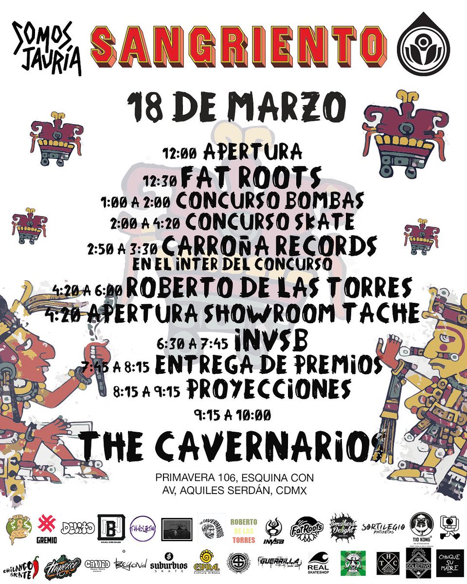 Que mejor manera de recibir la primavera. Cada vez más cerca de este gran evento, nos vemos el próximo sábado a partir de medio día, no cover. 

#MéxicoMásSkateIgualAUnión #CooperaciónSobreCompetencia 

🌐 copalpatinetas.com/2023/03/06/cop…