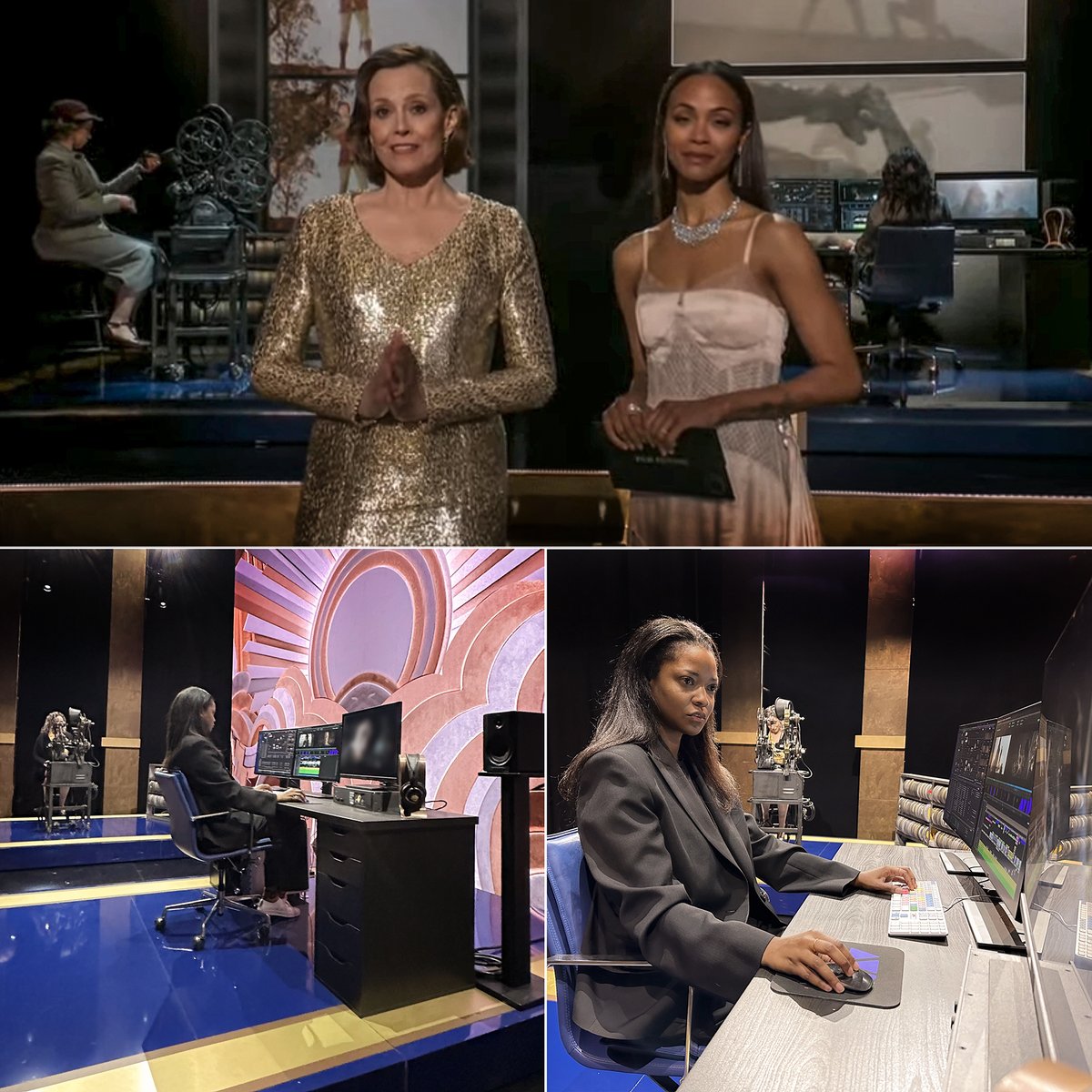 Avid's tweet image. From Moviola to @MediaComposer—Avid's editing software took the stage during the 95th Academy Awards. #TeamAvid thanks @TheAcademy for this amazing honor! 

#oscars #academyawards #editing #postproduction #avidmediacomposer #moviola #editor #mediacomposer #avid